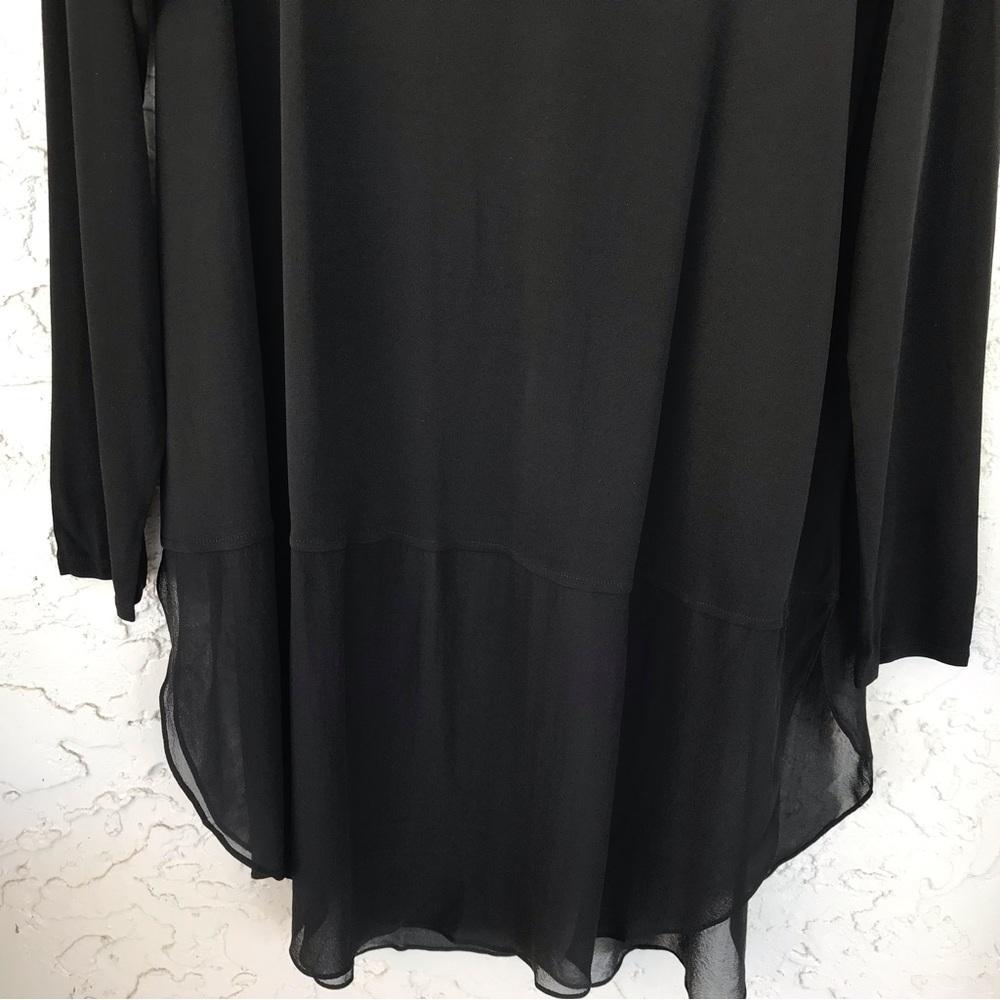 Eileen Fisher Woman Bateau Neck Silk Tunic, Sz1X, NWT - Picture 5 of 7